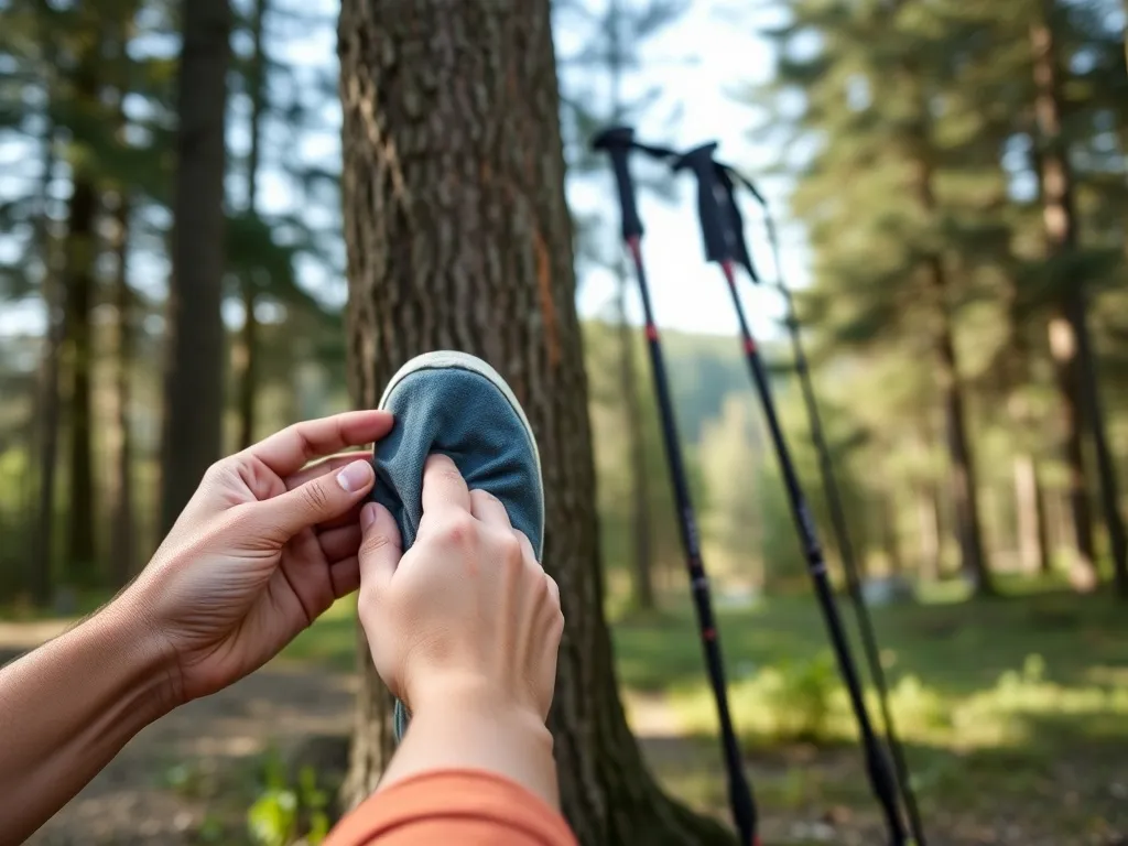 Jak prawidłowo założyć buciki na kijki nordic walking?